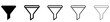 © chekman - Funnel solid glyph icon for data filter