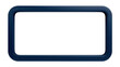 © Nicolae - Dark blue rounded rectangular frame, isolated on transparent background