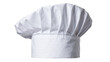© Nicolae - White pleated chef s hat with fabric band, isolated on transparent background