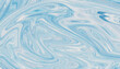 © SALEH - Abstract background with flowing liquid marble texture in soft light blue and white color tones
