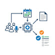 © MdSakil - Modern digital communication and task management workflow