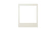 © Azizul - Vintage white instant photo frame, blank polaroid style film border layout, retro paper picturedesign elements for scrapbooking isolated on transparent background