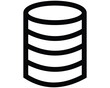 © maxnahid26 - Minimalist Database Icon – Data Storage, Server, Cloud Computing  Digital Database Vector Symbol