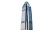 © Freya - Modern glass skyscraper with sharp geometric peak, isolated on transparent background