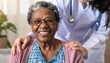 © nanskyblack - Elderly woman smiling while receiving compassionate support from a caring caregiver