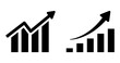 © Design Zone - Chart icon flat outline in black png