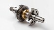 © Precision Visuals - Precision Bevel Gear Assembly with Metal Shaft and Bronze Components