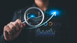 © Images for you - Data analyst evaluates performance growth through data analytics, trend analysis, forecasting, market research, metrics, visualization, and strategic insights for informed decision making.