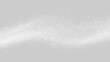 © Маша ОМЕЛЬЧЕНКО - White glowing stardust particle wave on transparent background. Magic sparkle glitter trail and snow flurry effect. Visual overlay element for design