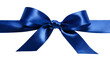 © Thaddeus - Deep blue satin ribbon tied in a decorative bow with long flowing ends