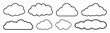 © Rawpixel.com - PNG Outline cloud vector set on transparent background