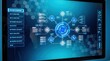 © Mst. Safali Sultana - Modern digital interface showing network security and data analysis system overview