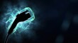 © 24DIY - Electric vehicle charging plug with glowing blue and green energy currents power