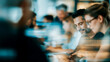 © Andrey - Diverse Business Team Meeting in Modern Office Environment During Sunlit Work Session