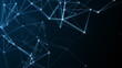 © VectorShop - Abstract technology background from lines and dots. Space geometrical backdrop