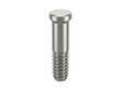 © TANZILA - Hexagonal bolt with smooth head and threaded shaft on plain transparent background.