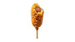 © Rashid - Bitten corn dog on a stick isolated with exposing sausage inside on transparent background