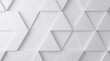 © IzmaVerse - Abstract geometric background of white triangular panels with soft shadows and depth