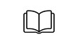 © Mithila Farzana - Open book icon representing knowledge education and learning concept.