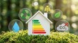 © Gibster - Zero carbon energy source supports renewable energy development and generation for sustainable future with green technology and nature protection