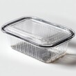 © Volodymyr Hankevych - Clear plastic food container, Rectangular packaging transparent food storage, Takeaway food box container merchandising