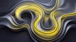 © BlackBridge Media - Abstract 3D Flowing Waves Background in Yellow and Grey