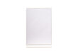 © Pornprasit Panada - Blank clear acrylic sign display stand with copy space for QR code payment, isolated on a transparent background. Concept for cafes, retail shops, e-commerce, and financial business transactions.