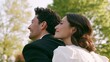 © Z A C - Couple Posing for Wedding Photograph in Park