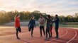 © starush - Community runners gather for dawn relay practice