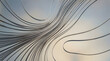 © Shimul - Silver metallic wire threads flowing in abstract wave pattern