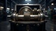 © TanvirAhmed - Close up of an open industrial gearbox with metal gears and oil lubrication in a manufacturing factory