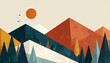 © RD02_AG - Modern Fall Leaves Abstract Design Generative AI