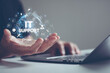 © MUNTHITA - IT support concept with engineer providing secure service and consulting software tools for business information technology technical innovation interface solution digital transformation in cyberspace