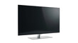 © Xo - Modern sleek flat screen television monitor with silver stand and black display isolated on transparent background.