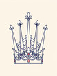 © BD - Elegant royal crown with fleur-de-lis design