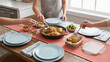 © Friedbert - Roommates split a skillet dinner for easy weekday meal prep