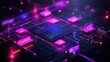 © tito - Futuristic digital network, code displayed, circuit board, data processing in progress