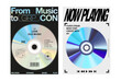 © KKK - Abstract Music Poster Set with Iridescent CD Disc Reflection, Holographic Gradient, Bold Typography and Minimal Player Interface, Modern Concert and Record Graphics, Concert Festival Tour Fair Prism