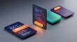 © Pixim Stock - Conceptual 3d rendering of programming code on various screens showcasing software development and technology with vibrant illuminated interface elements.