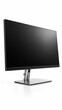 © andyka - Modern Black Computer Monitor with Blank Screen Viewed from Side Angle on White Background
