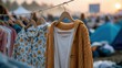 © Pinklife - Colorful clothes hanging on a clothesline outdoors create a vibrant and stylish scene that captures the essence of fashion and carefree living in nature.