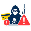 © AnjaniER - Cyber crime concept with hacker laptop and credit card