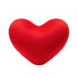 © Shahnaj - Soft red plush heart shape for valentines day isolated on transparent background