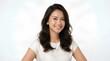© Fani - Portrait of a beautiful smiling young Asian woman on white background