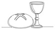 © ----WWWLINE---- - Communion bread and wine chalice