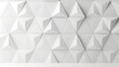 © MstNasima - Modern white geometric wall with triangular 3D panels in soft studio lighting. Ideal for architectural design and interior background concepts.