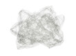 © NAHID - A tangled ball of silver-colored wire with irregular, organic form against plain backdrop.