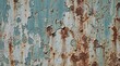 © StocksByShahat - Weathered painted metal texture with peeling layers and oxidation marks