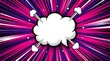 © sarjana - Bright explosion with comic speech bubble  effect and energy beams in vibrant background