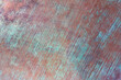 © K. Yeudakimava - Metal surface oxidizing with turquoise patina and diagonal scratches